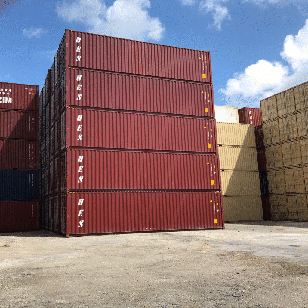 Red 40ft & High Cube (HC) Shipping Container