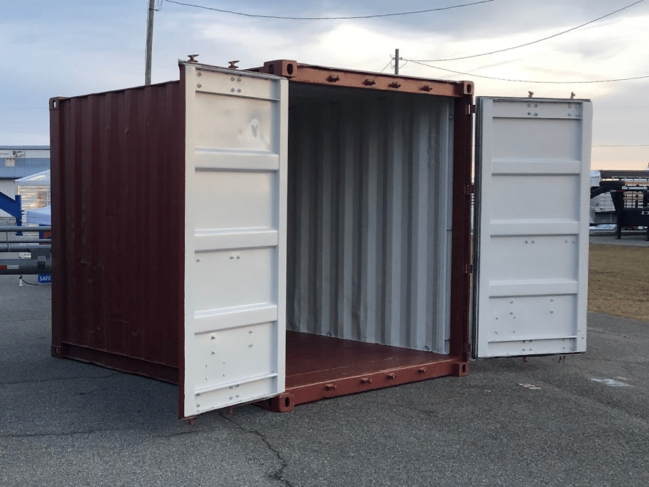 10ft shipping container with double doors