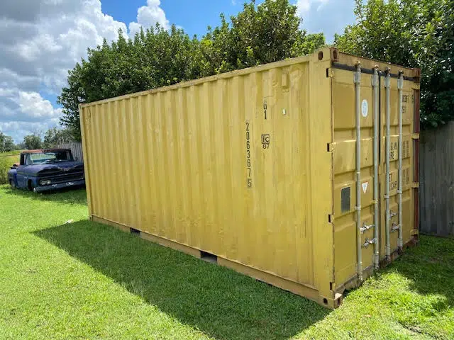 Cargo worthy used shipping container certified by a licensed surveyor