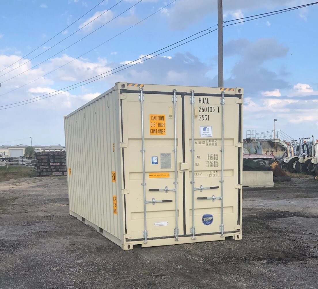 A well maintained and rust free shipping container